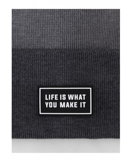 КВ 20426/антрацит,тем.серый меланж шапка