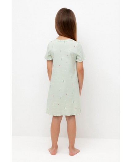 К 1180/зеленая лилия,ландыши сорочка ночная