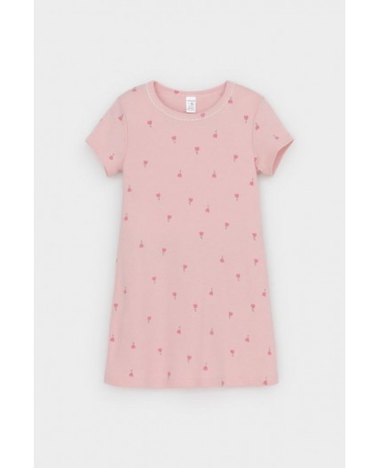 К 1156/розовый жемчуг,цветочная поляна сорочка ночная