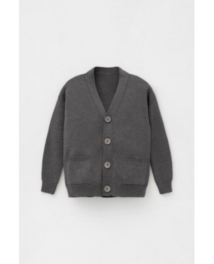 КВ 30155/тем.серый меланж кардиган
