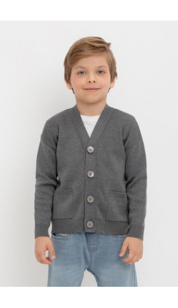 КВ 30155/тем.серый меланж кардиган