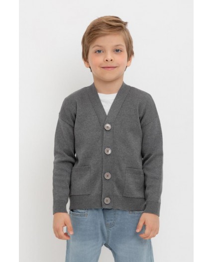 КВ 30155/тем.серый меланж кардиган