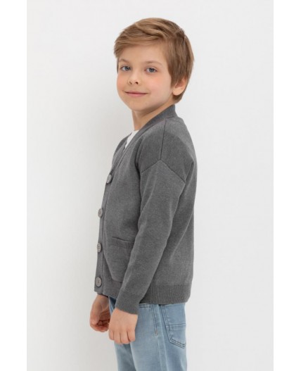 КВ 30155/тем.серый меланж кардиган