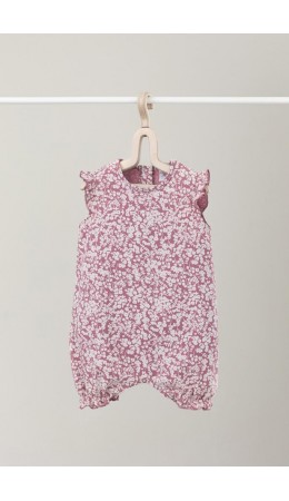 К 6176/пепельная роза,мини листики полукомбинезон (песочник)