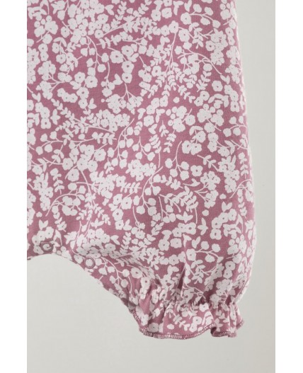 К 6176/пепельная роза,мини листики полукомбинезон (песочник)