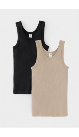 К 1182-2уп/темно-бежевый,темно-серый набор майка