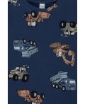 К 1587/синий космос,тракторы пижама