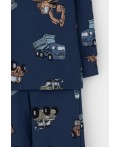 К 1587/синий космос,тракторы пижама