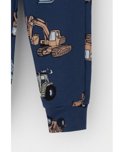 К 1587/синий космос,тракторы пижама