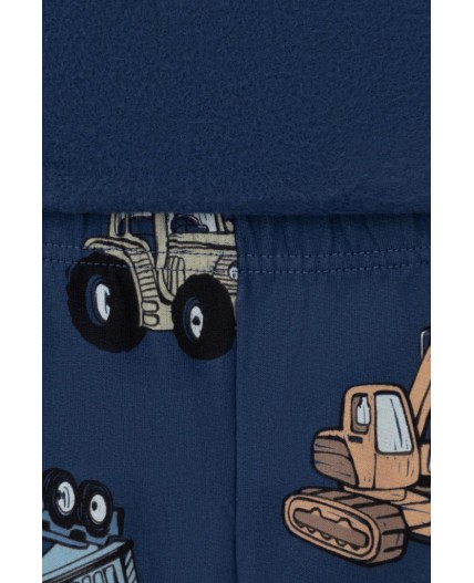 К 1587/синий космос,тракторы пижама