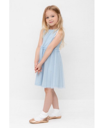 КР 5734/голубой,любимые ромашки к563 платье