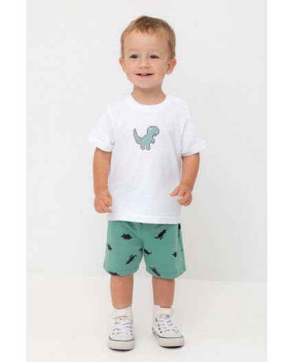 КР 400666/малахитово-зеленый,дино к558 шорты