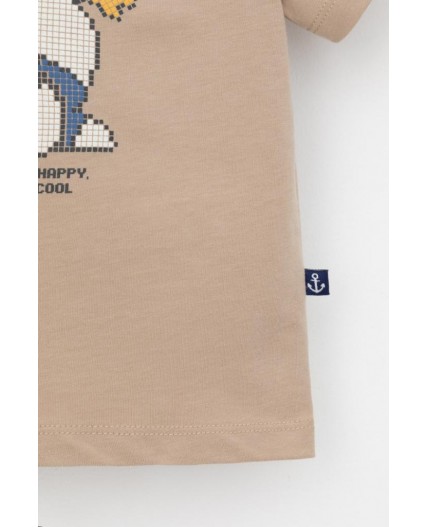 КР 302756/темно-бежевый к568 фуфайка (футболка)