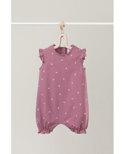 К 6176/пепельная роза,чудесные цветы полукомбинезон (песочник)