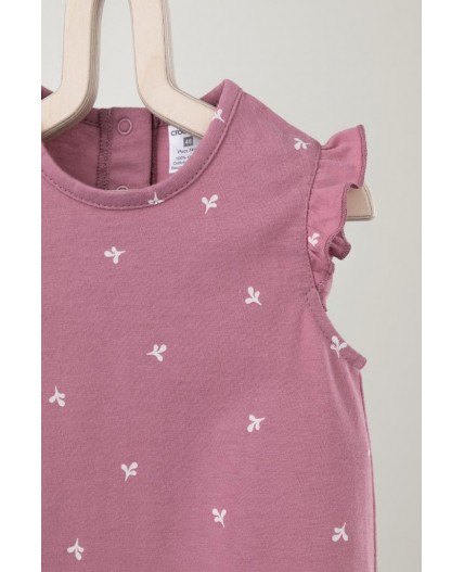 К 6176/пепельная роза,чудесные цветы полукомбинезон (песочник)