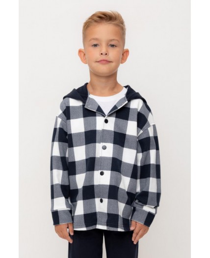 КР 302681-1/индиго,клетка виши к534 рубашка