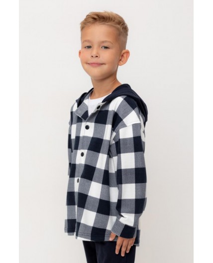 КР 302681-1/индиго,клетка виши к534 рубашка