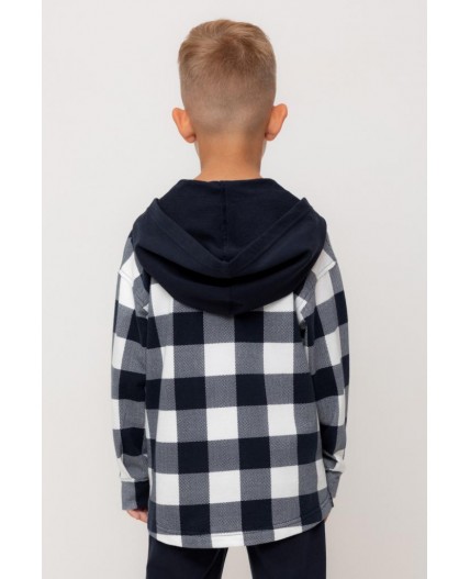 КР 302681-1/индиго,клетка виши к534 рубашка