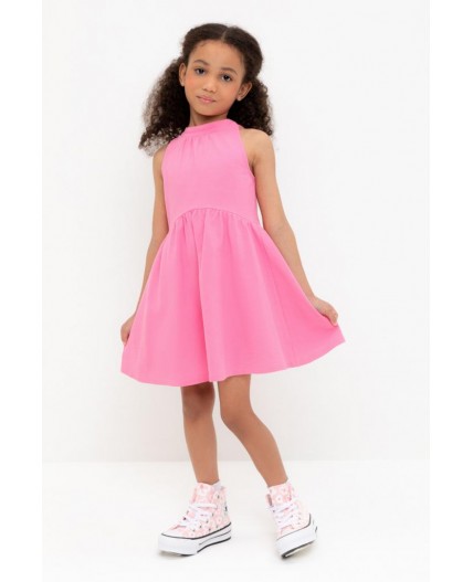 КР 5930/неоновый розовый к555 платье