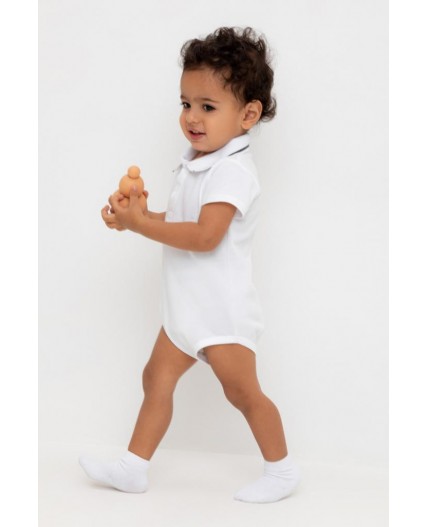 КР 6464/белый к548 полукомбинезон (боди)