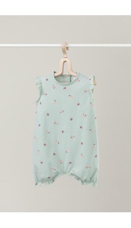 К 6176/дымчатый нефрит,мини розочки полукомбинезон (песочник)