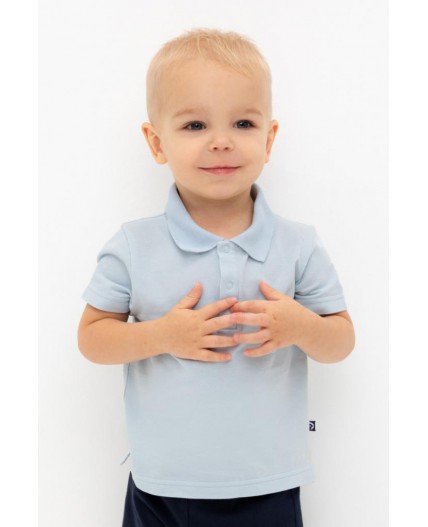 КР 302630/голубой к564 джемпер-поло