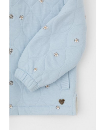 КР 301994/голубой,любимые ромашки к563 жакет (бомбер)