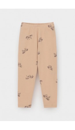 КР 4074-1/нежный бежевый,милые лошадки к567 брюки (лосины)