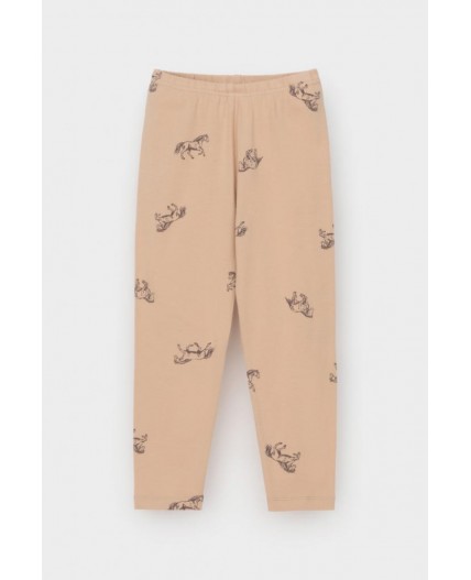 КР 4074-1/нежный бежевый,милые лошадки к567 брюки (лосины)