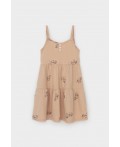 КР 5796-1/нежный бежевый,милые лошадки к567 сарафан