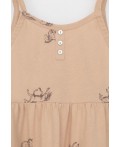 КР 5796-1/нежный бежевый,милые лошадки к567 сарафан