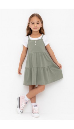 КР 5799/зеленый чай к565 сарафан