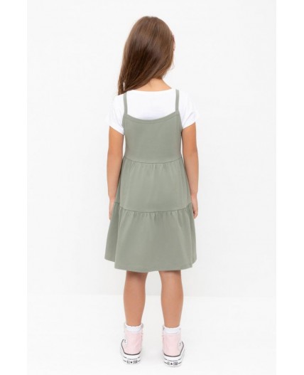 КР 5799/зеленый чай к565 сарафан