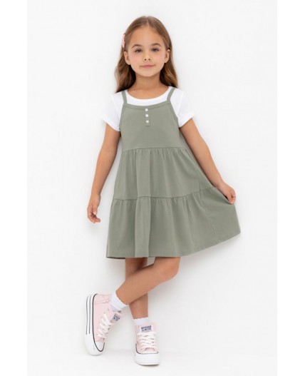 КР 5799-1/зеленый чай к565 сарафан