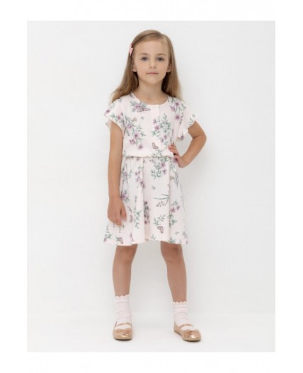 КР 5792-1/розовый,полевые бабочки к553 платье