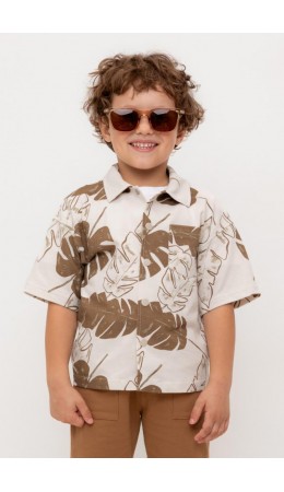 КР 302731-1/бежевый,тропики к556 рубашка