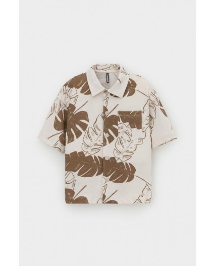 КР 302731/бежевый,тропики к556 рубашка