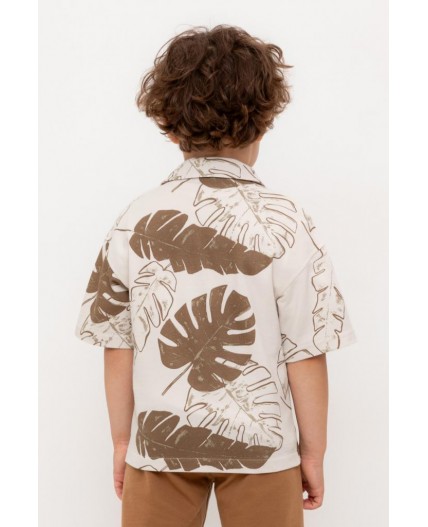 КР 302731/бежевый,тропики к556 рубашка