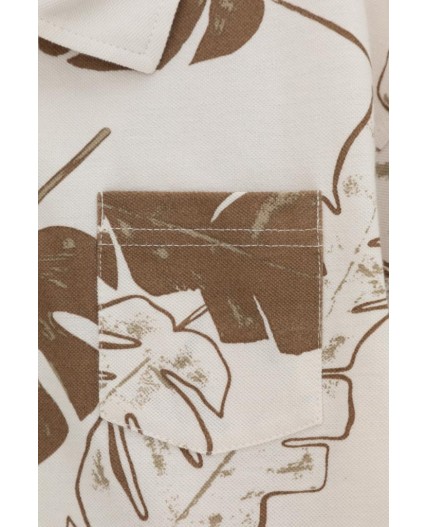 КР 302731/бежевый,тропики к556 рубашка