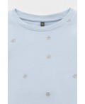 КР 302710-1/голубой,любимые ромашки к563 джемпер (свитшот)