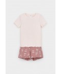 К 1596/розовый,крупная вишня пижама