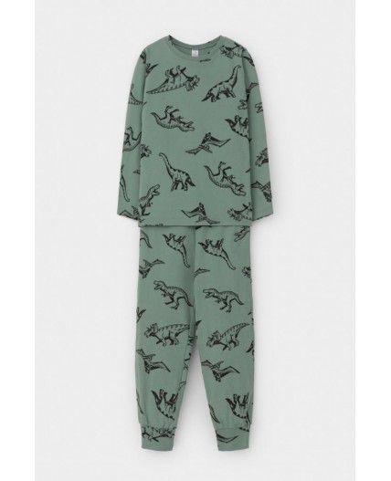 К 1561/весенний зеленый,динолэнд пижама