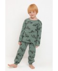 К 1561/весенний зеленый,динолэнд пижама