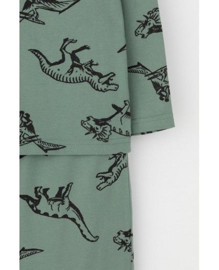 К 1561/весенний зеленый,динолэнд пижама