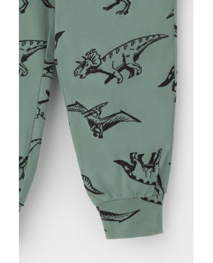 К 1561/весенний зеленый,динолэнд пижама