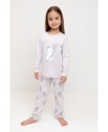 К 1541/нежная сирень,зайчики и тюльпаны пижама