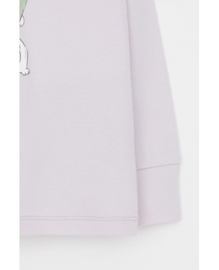 К 1541/нежная сирень,зайчики и тюльпаны пижама