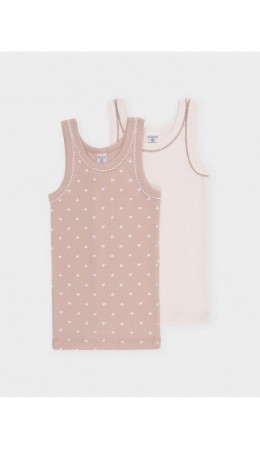 К 1181-2уп/айвори,нюдовый беж,сердечки набор майка