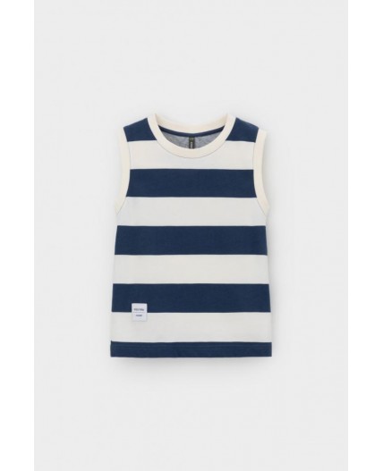 КР 302476-1/синий,суровый,полоска к566 майка