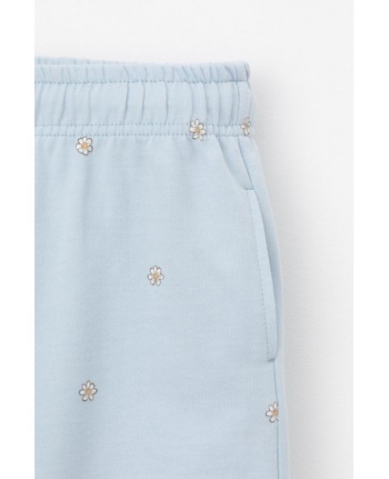 КР 400679/голубой,любимые ромашки к563 шорты